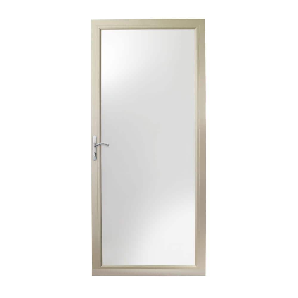 3000-Series 36 in. x 80 in. Sandtone Left-Hand Full View Interchangeable Al