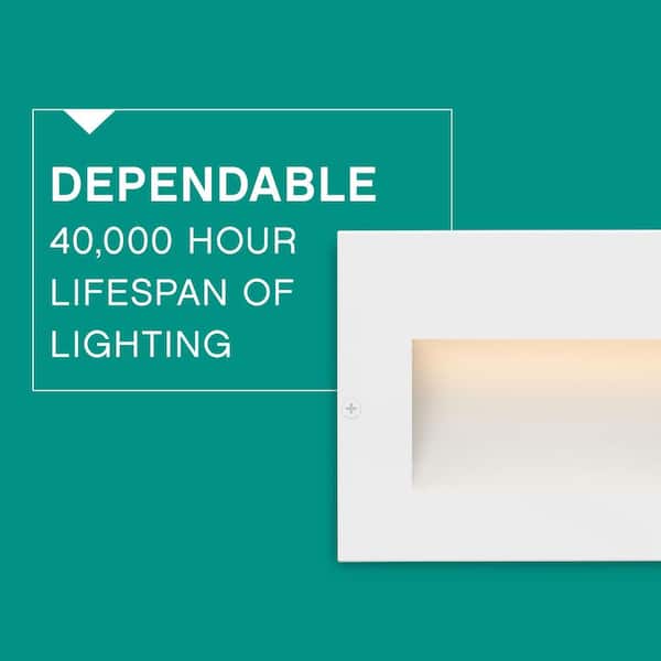 HINKLEY - Hinkley Landscape Lighting Taper Horizontal 12v Step Light, Satin White