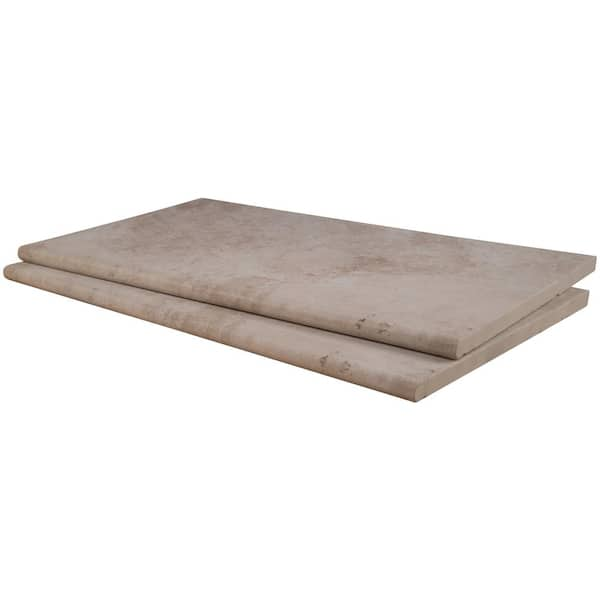 MSI Isabela Beige 2 in. x 13 in. x 24 in. Glazed Porcelain Pool Coping (4.33 sq. ft./case)