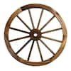 Patio Premier 24 in. Wooden Wagon Wheel in Rustic 442007 - The Home Depot