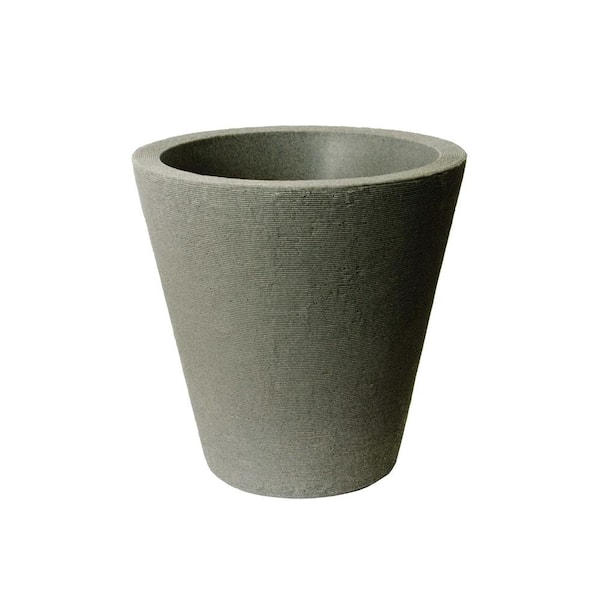 Olympus 21 in. H x 20 in. Self-Watering Taupestone Plastic Planter