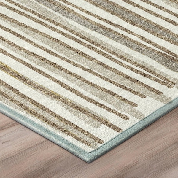 Chantille Machine Washable Indoor/Outdoor Abstract ACN3045 Ivory 9 ft. x 12 ft. Area Rug