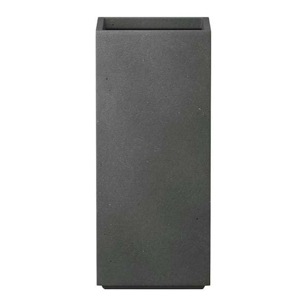 Kante 23.6 in. H Weathered Concrete Tall Rectangular Planter, Outdoor Indoor , Weather Resistant, with Drainage Hole