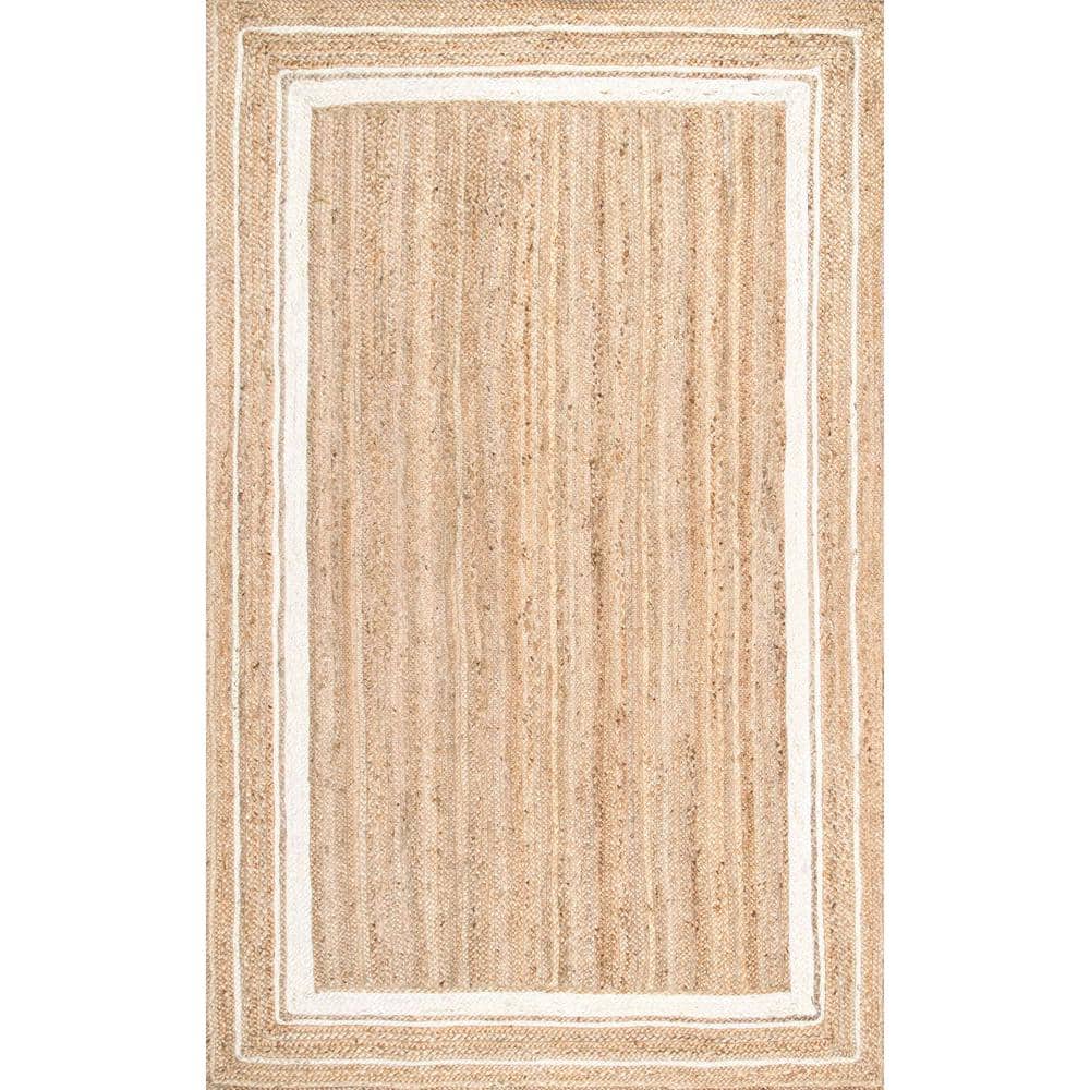 Nuloom Rikki Coastal Braided Jute Area Rug