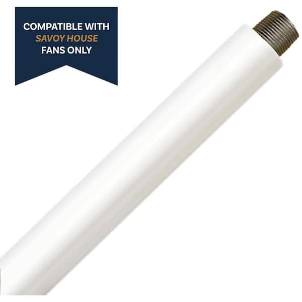 Savoy House 9.5 in. Extension Rod in Bisque White
