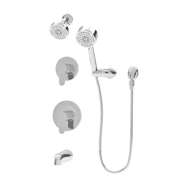 Identity Hydro Mersion 2-Handle Tub and Shower, Hand Shower, and Diverter Trim Kit - 1.5 GPM (Valve Not Included)