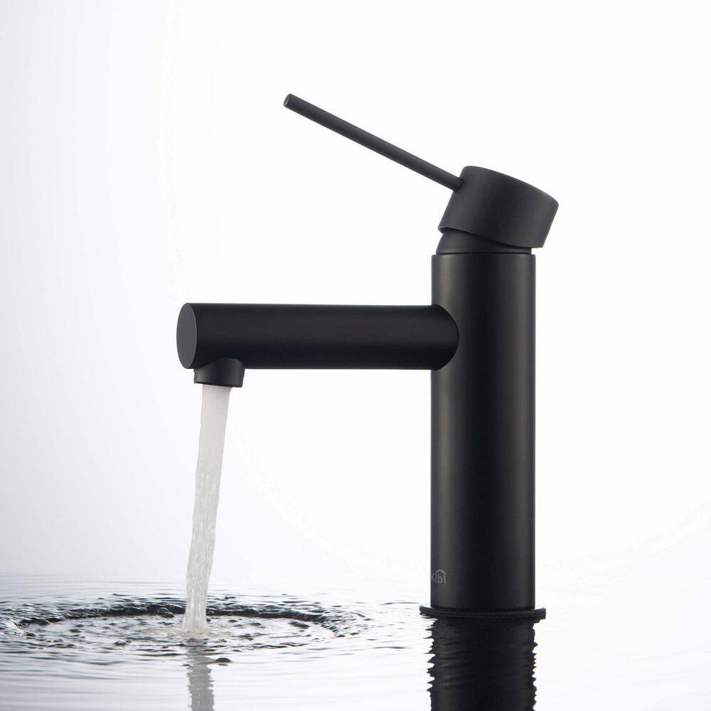 Modern High-Arc Solid Brass Bathroom Faucet in Nickel Finish