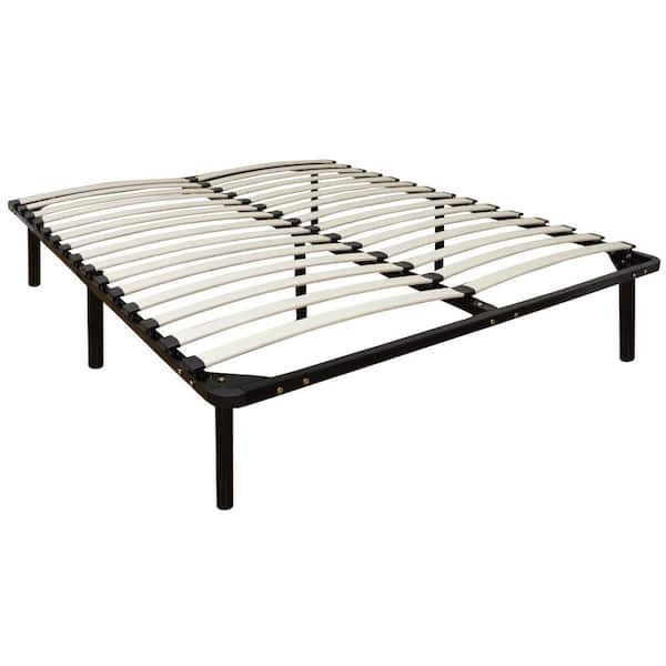 SLEEP OPTIONS Europa Queen-Size Wood Slat and Metal Platform Bed Frame