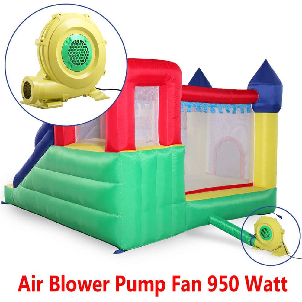 Yellow and Green 950 Watt 1.25 HP Inflatable Bounce House Blower