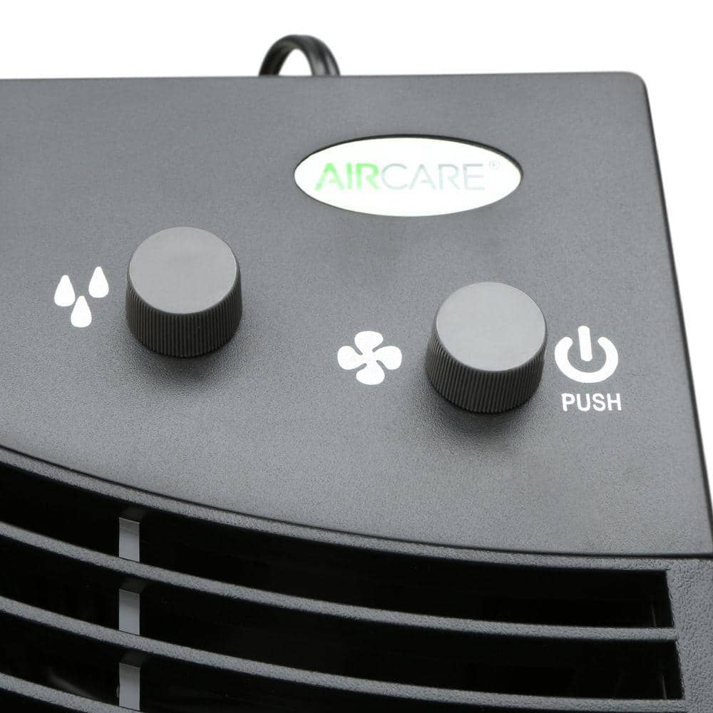 Light Oak and Black Whole-House Evaporative Humidifier with Automatic Shutoff
