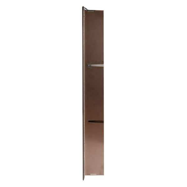 Shower shelf 6, double » brushed copper