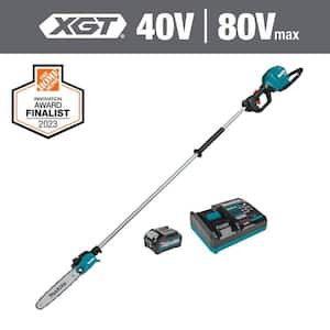 XGT 10 in. 40V max Brushless Electric Cordless Pole Saw Kit, 8 ft. Length (4.0Ah)