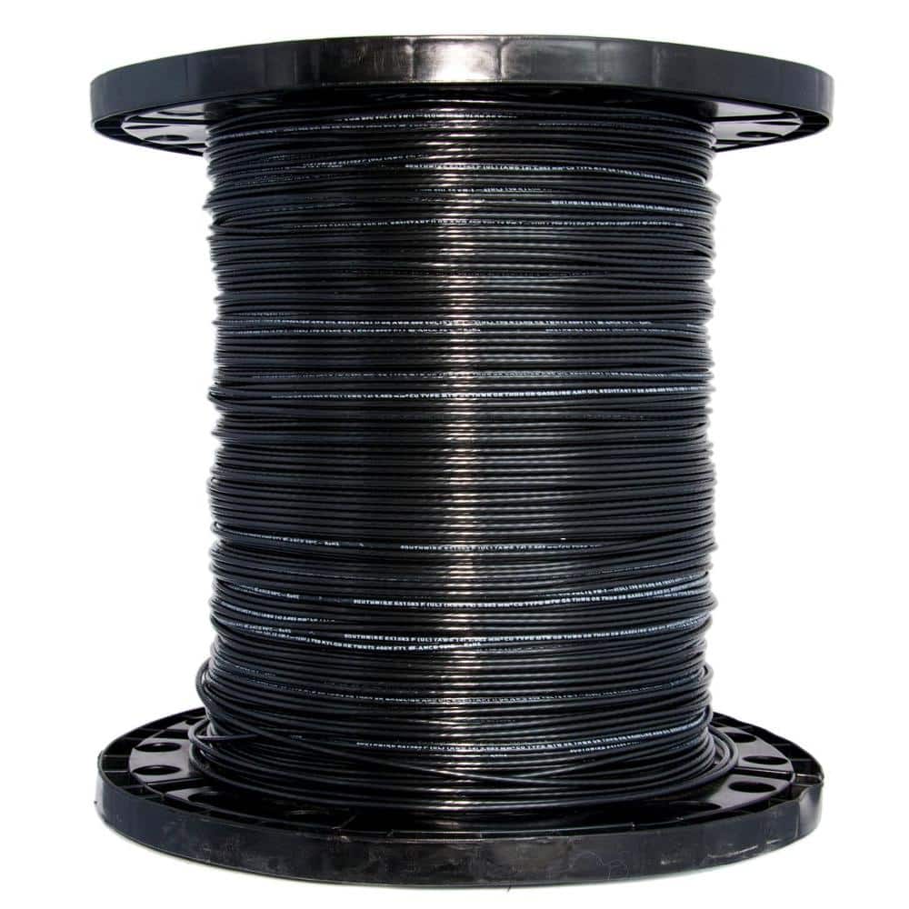 Southwire - 11579005 - Building Wire THHN 14 AWG Black 2500 ft.