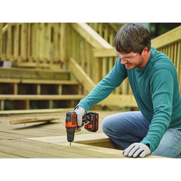  BLACK+DECKER 20V MAX Cordless Drill and Driver, 3/8 Inch, With  LED Work Light, Battery and Charger Included (LDX120C) : Tools & Home  Improvement