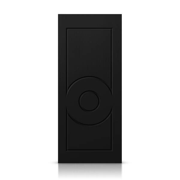CALHOME 24 in. x 80 in. Hollow Core Black Stained Composite MDF Interior Door Slab