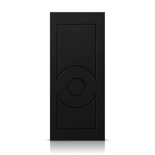 42 in. x 96 in. Hollow Core Black Stained Composite MDF Interior Door Slab