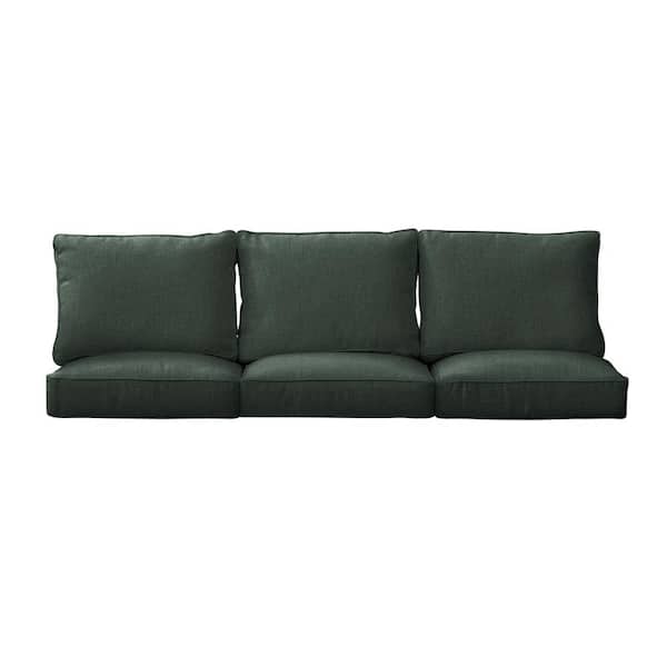 1101Design 25 in. x 23 in. Deep Seating Indoor/Outdoor Couch Cushion Set in Sunbrella Cast Ivy