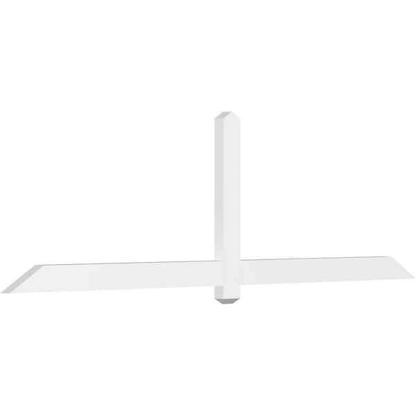 Ekena Millwork Eugene 96 in. W x 28 in. H x 2 in. D Signature Polyurethane Bracket