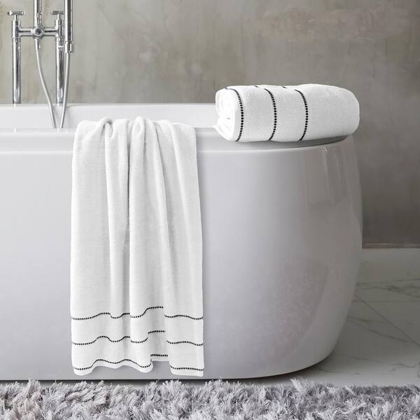 white bath towel sets