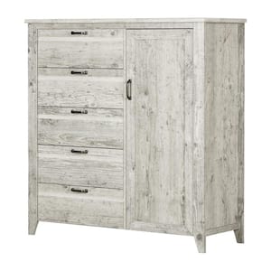 Lionel 5-Drawer Seaside Pine Chest 49.75 in. x 48.25 in. x 18.25 in.