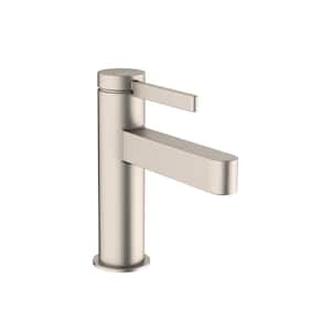 Finoris Single Handle Single Hole Bathroom Faucet in Brushed Nickel
