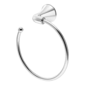 Elm Wall Mounted Towel Ring in Chrome