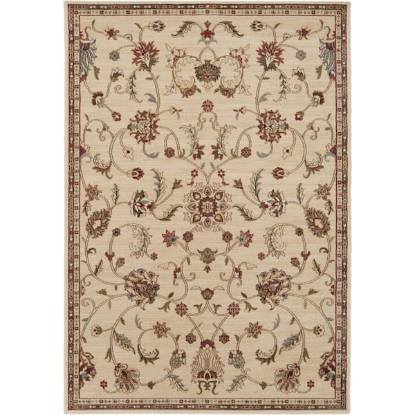 Livabliss Sabin Beige 4 ft. x 5 ft. Indoor Area Rug