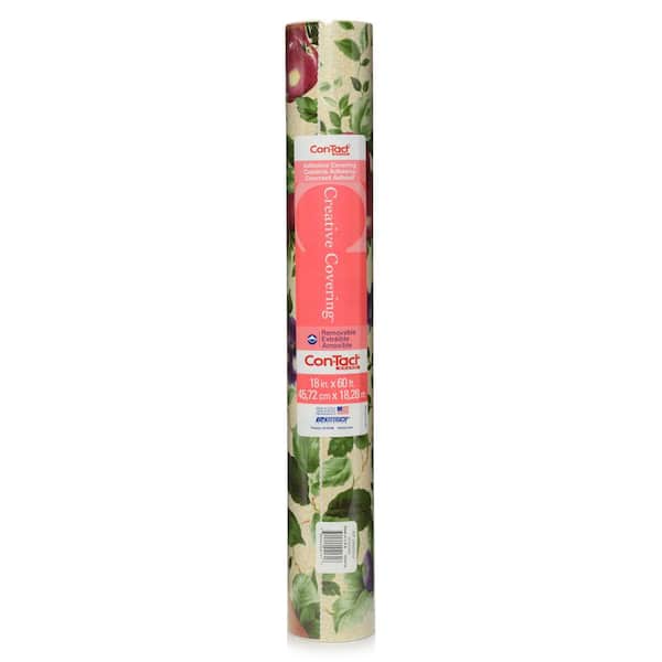 Con-Tact Creative Covering Fruit Sonoma Multi Color 18 in. x 60 ft. Adhesive Shelf and Drawer Liner