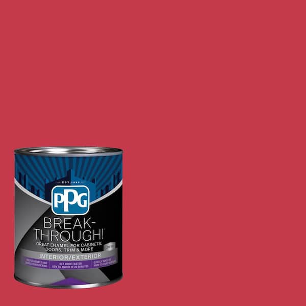 Break-Through! 1 qt. PPG1185-7 Calypso Berry Satin Door, Trim & Cabinet Paint