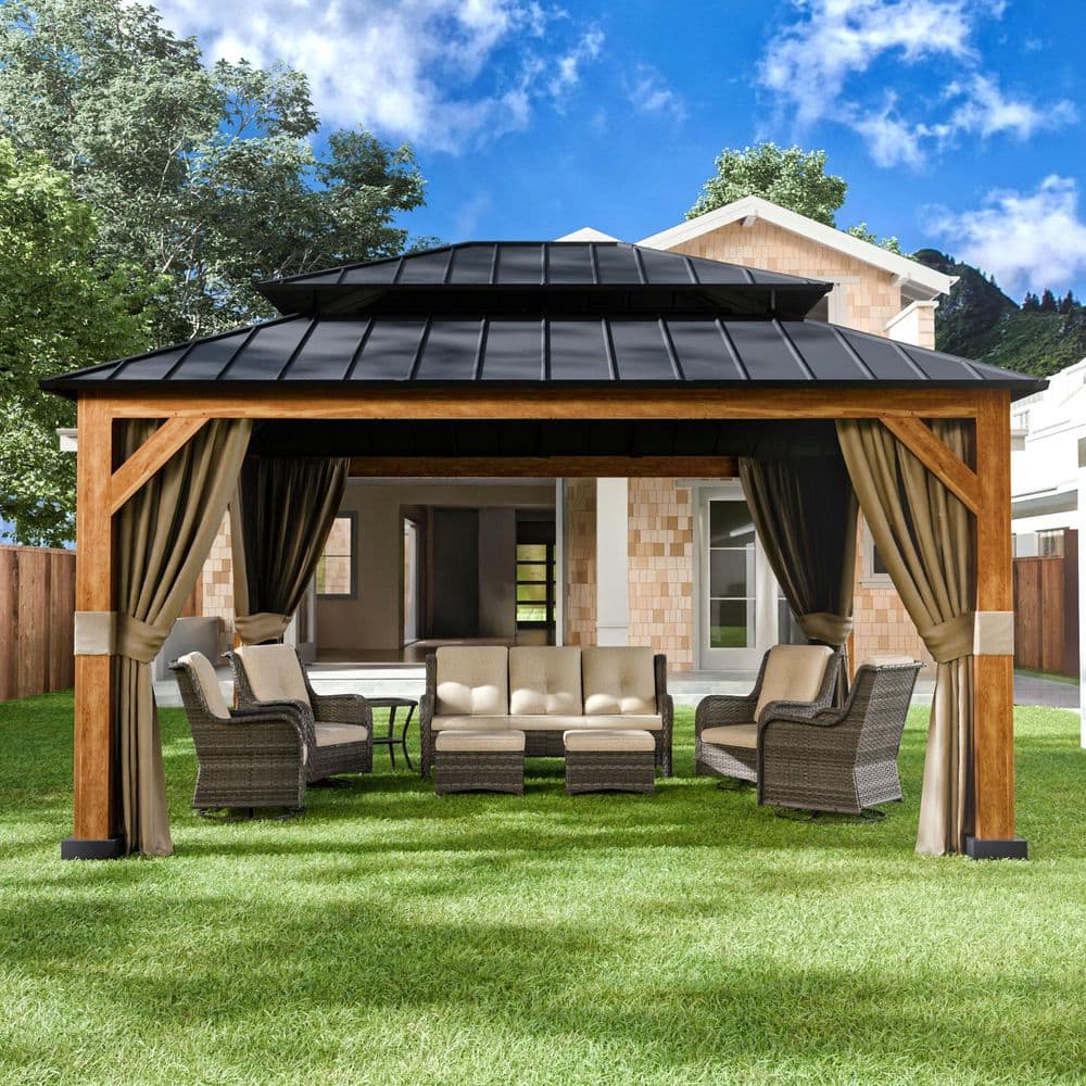 新品未使用/ADEPT/URBANITE brown-joyside-gazebos-a30-thd-