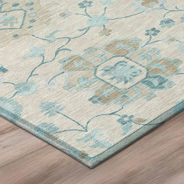 Chantille Machine Washable Indoor/Outdoor Abstract ACN2930 Linen 3 ft. x 5 ft. Area Rug