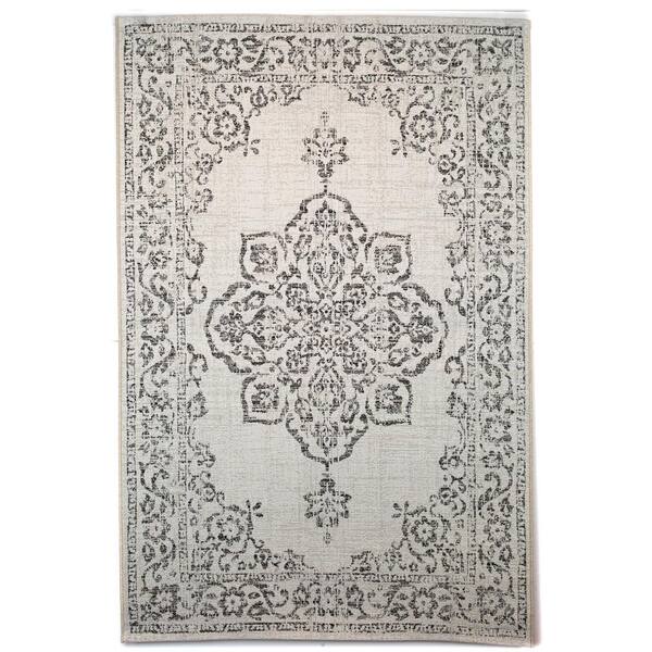 BALTA Elmas Black 8 ft. x 10 ft. Indoor/Outdoor Area Rug