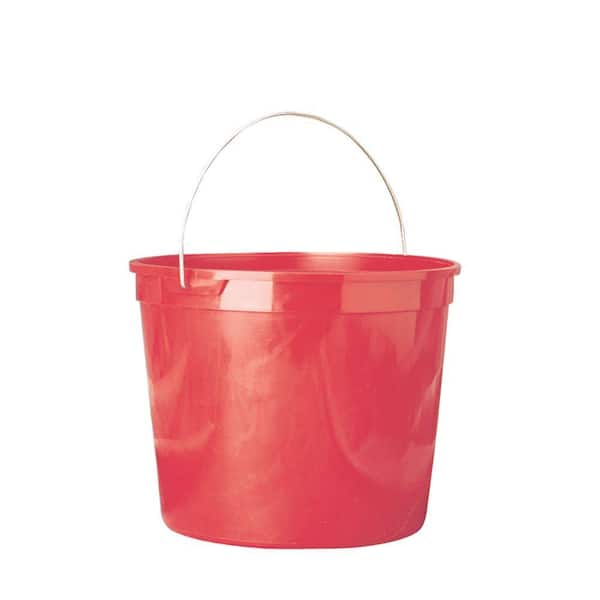 Leaktite 5-Qt. Red Polysteel Rim Plastic Pail (Pack of 3)