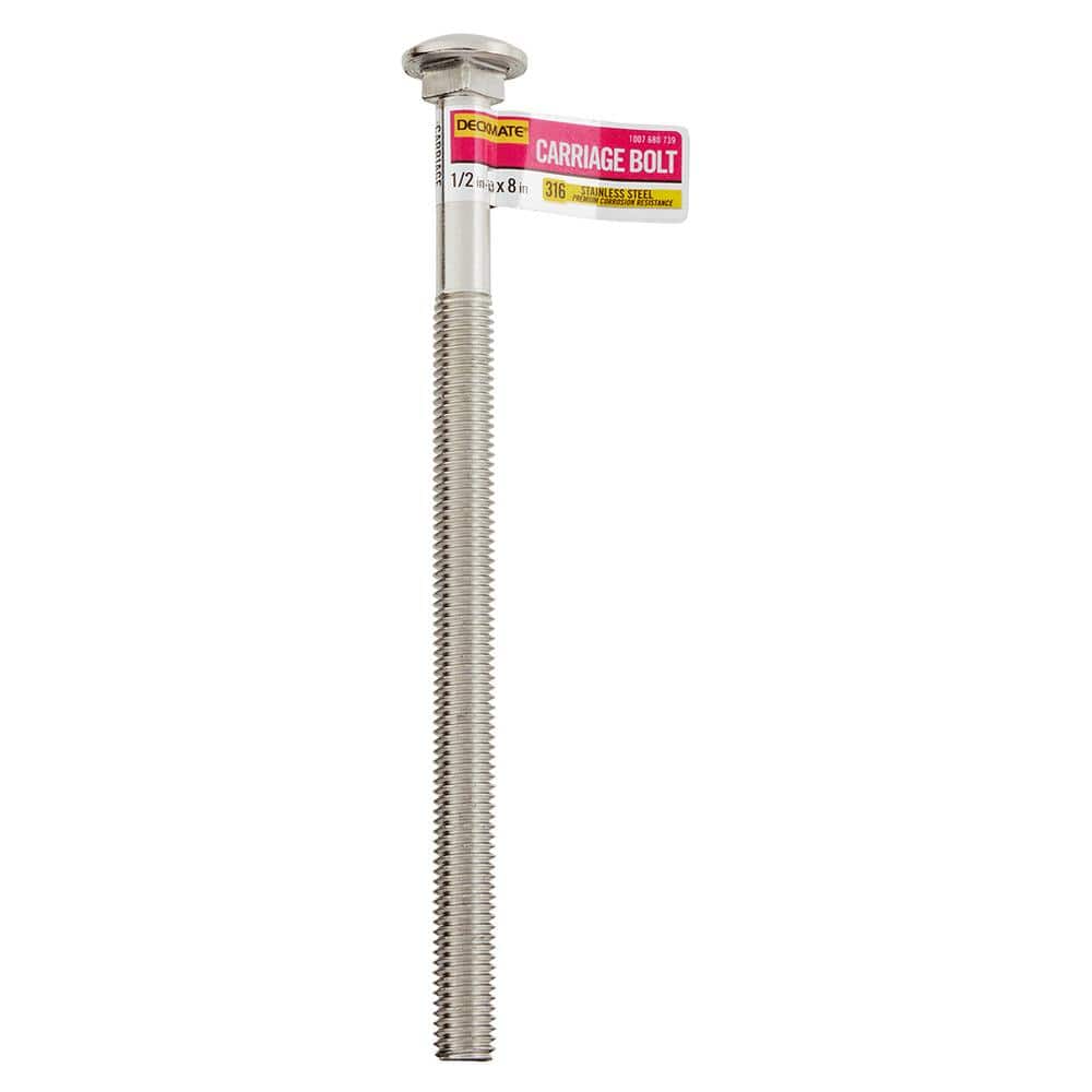 Marine Grade Stainless Steel 1/2-13 X 8 in. Carriage Bolt price history on PriceWatchPro