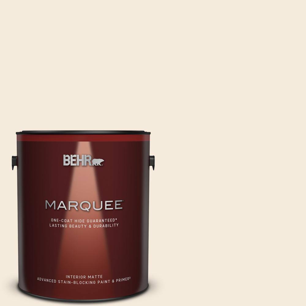 BEHR MARQUEE 1 gal. PPU510 Heavy Cream Matte Interior Paint & Primer