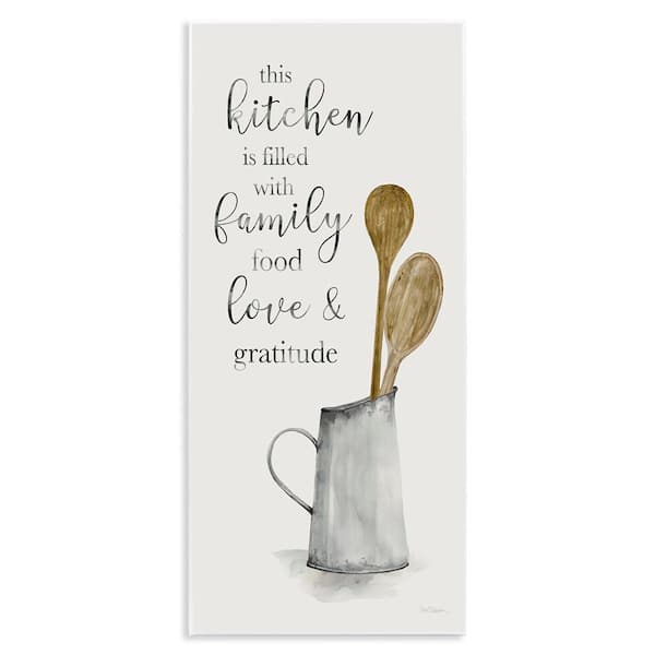 This Kitchen Family Phrase by Carol Robinson Unframed Graphic Art Print Food 7 in. x 17 in.