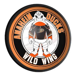 Anaheim Ducks: Wild Wing - Round Slimline Lighted Wall Sign 18 in. L x 18 in. W 2.5 in. D