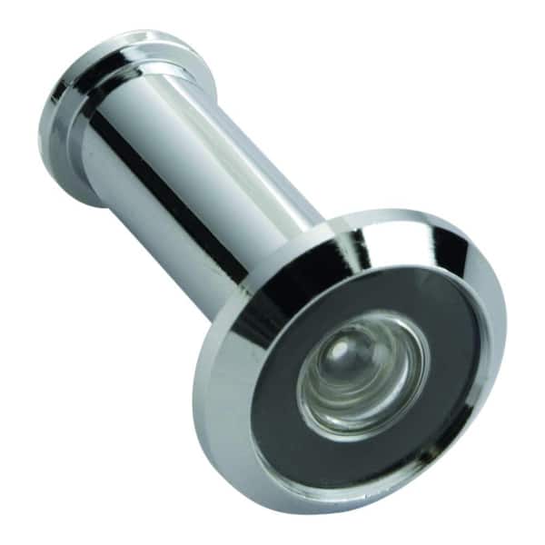 First Watch Security 190-Degree Wide Angle Chrome Door Viewer