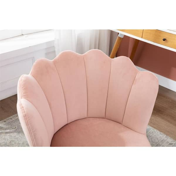 Blush pink shell online chair