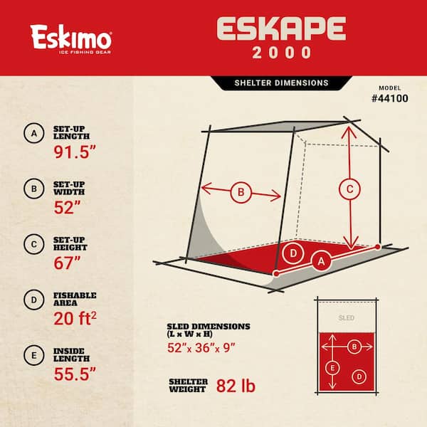 Eskimo 64 Runner Kit (SLED NOT Included), 33518 White