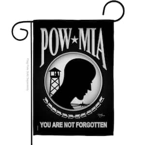 13 in. x 18.5 in. POW/MIA Garden Flag You Are Not Forgotten Double-Sided Armed Forces Decorative Vertical Flags