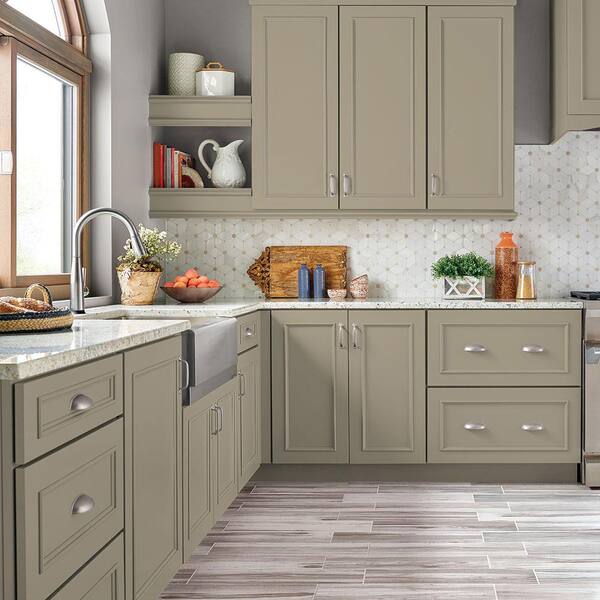 BEHR PREMIUM 1 gal. #N330-4 Explorer Khaki Satin Enamel Interior