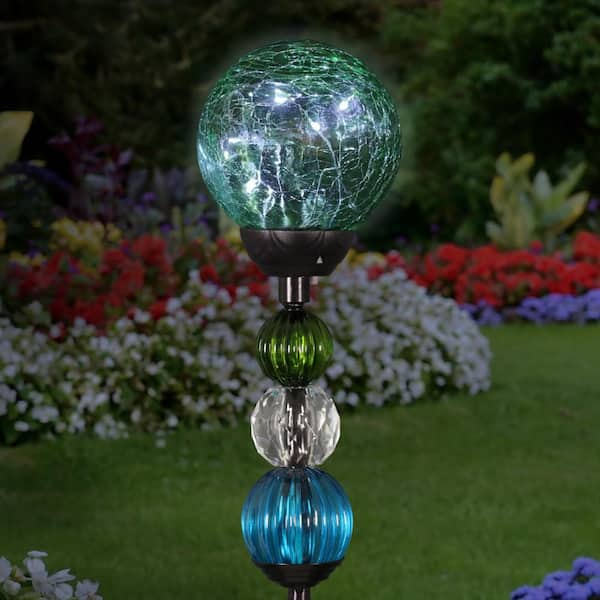 extra large crackle ball solar lights