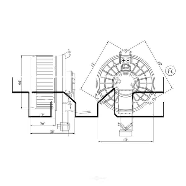 TYC HVAC Blower Motor
