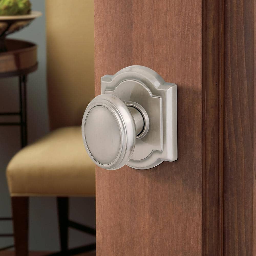 Satin Nickel Egg-Shaped Zinc Passage Door Knob