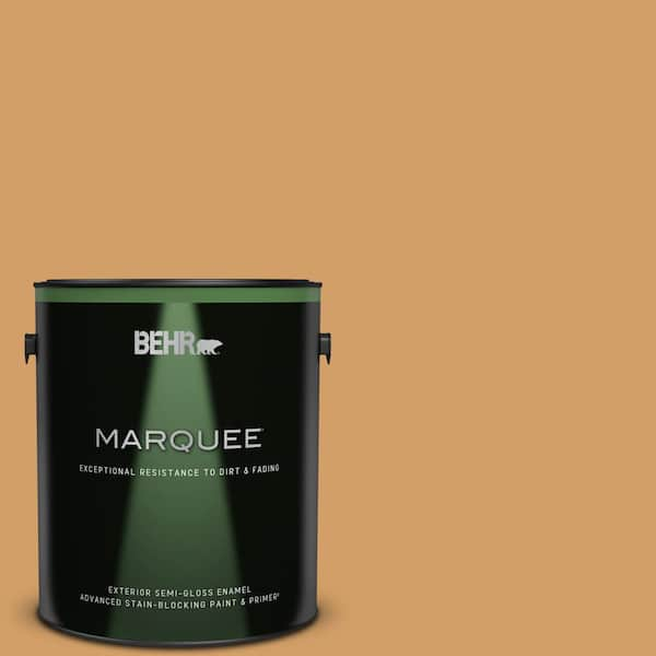 BEHR MARQUEE 1 gal. MQ4 08 Golden Aura Semi Gloss Enamel Exterior