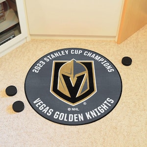 Vegas Golden Knights Hockey Puck Rug - 27in. Diameter