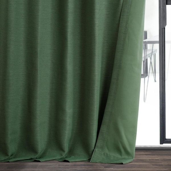 Modern Forest Green 96-inch H Velvet Curtain Long Panel Window Treatment Drapery 