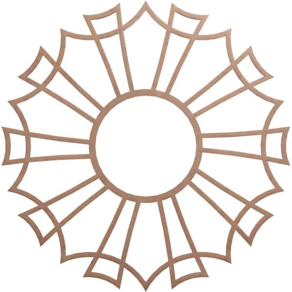 Ekena Millwork 0.375 in. x 30 in. x 30 in. Wood Medallion Moulding