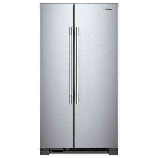 Whirlpool 25 cu. ft. Freestanding Side by Side Refrigerator in Fingerprint Resistant Stainless Steel